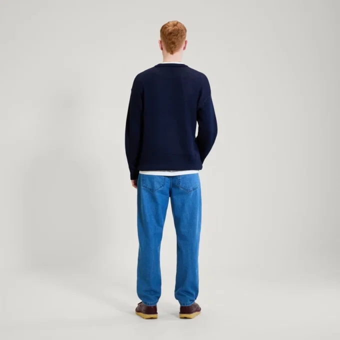 Sweat-shirt à col rond Kickers bleu marine pour homme Sweat-shirt à col rond Kickers bleu marine pour homme