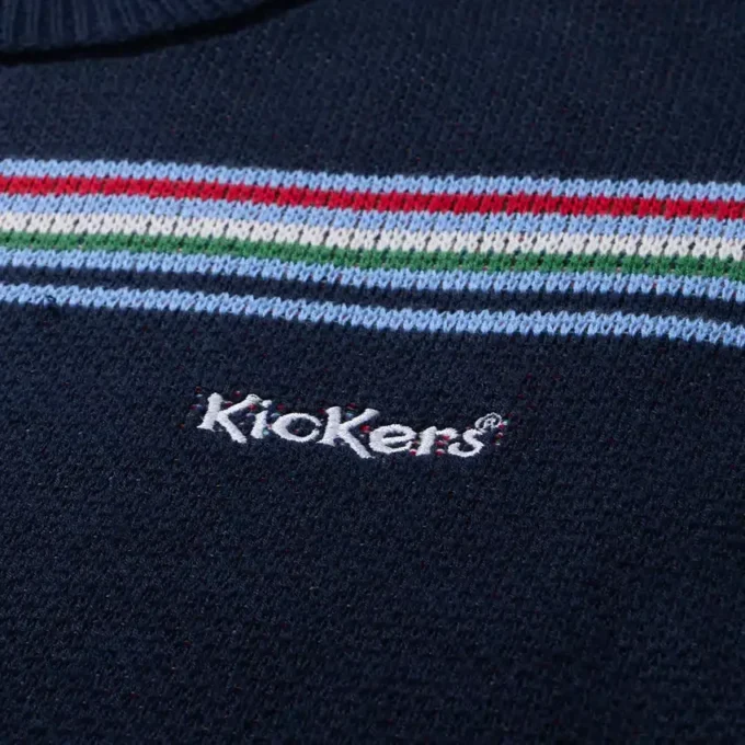 Sweat-shirt à col rond Kickers bleu marine pour homme Sweat-shirt à col rond Kickers bleu marine pour homme