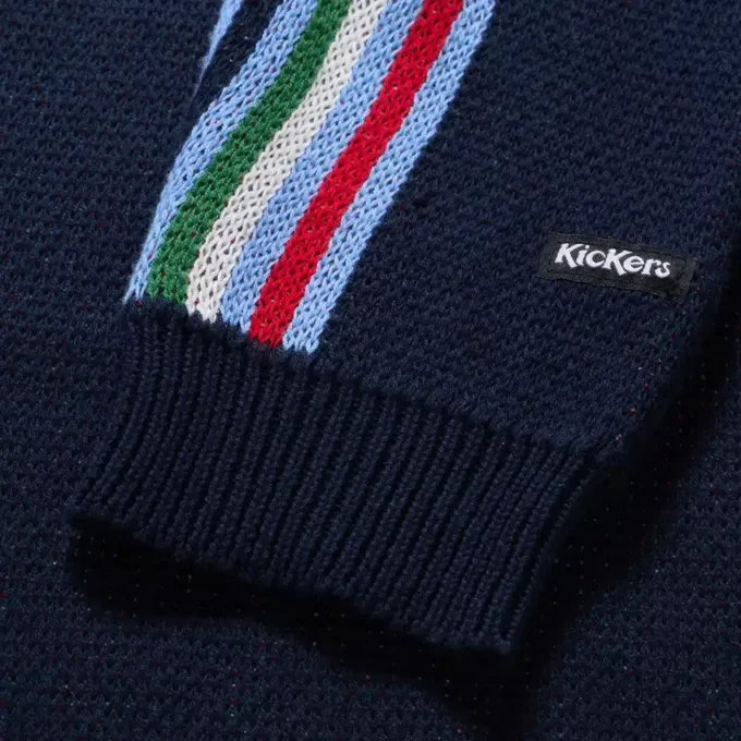 Sweat-shirt à col rond Kickers bleu marine pour homme Sweat-shirt à col rond Kickers bleu marine pour homme