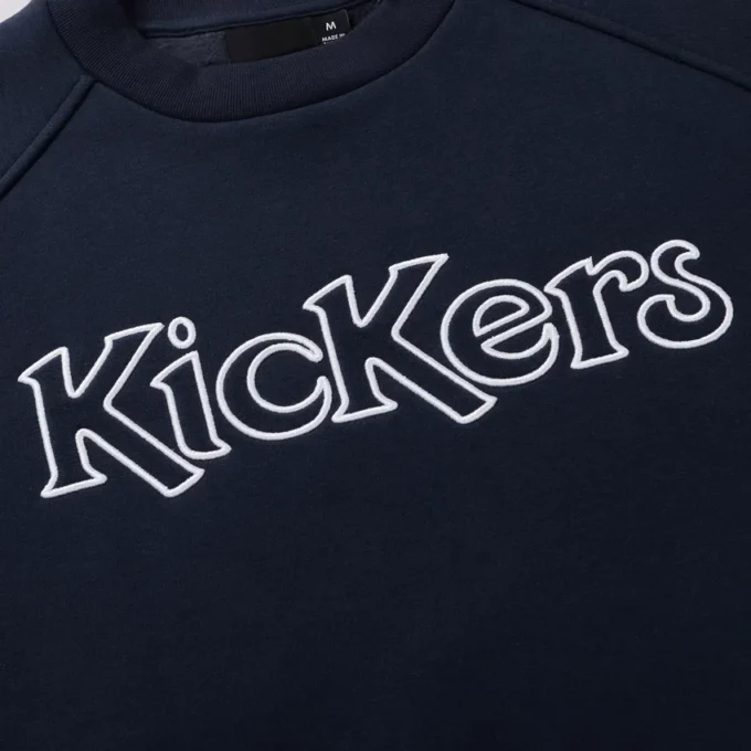 Sweat-shirt unisexe classique Kickers bleu marine pour adulte