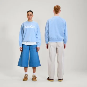 Sweat-shirt unisexe pour adulte Kickers Classic Crew bleu