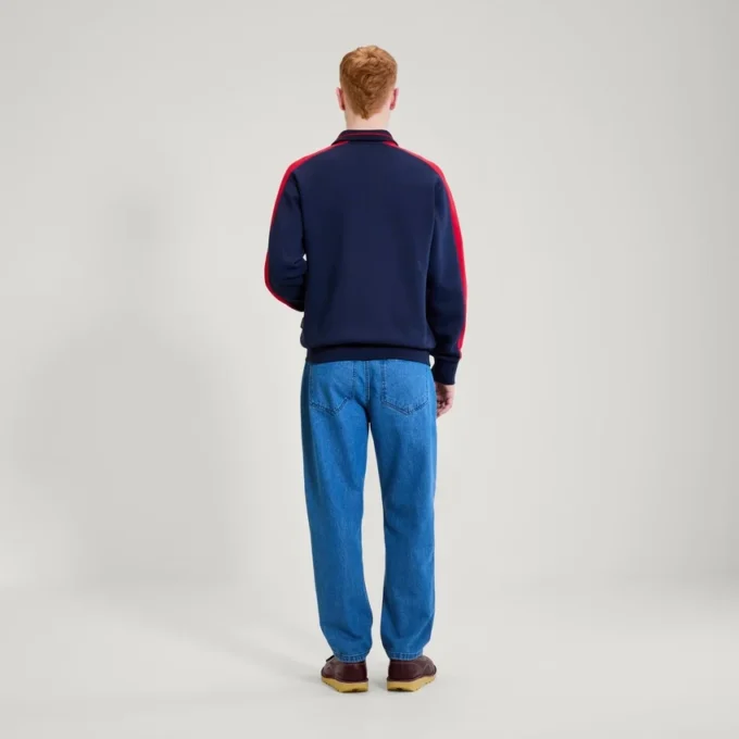 Sweat-shirt zippé classique Kickers pour homme adulte, bleu marine Sweat-shirt zippé classique Kickers pour homme adulte, bleu marine