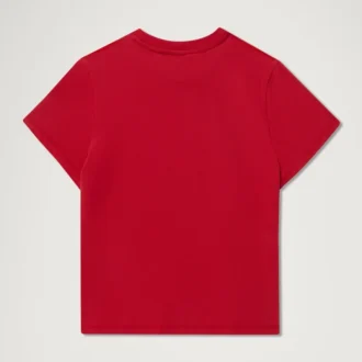 T-shirt classique ajusté Kickers pour femme, rouge