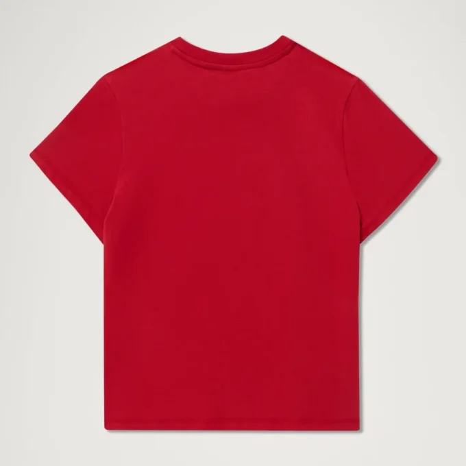 T-shirt classique ajusté Kickers pour femme, rouge T-shirt classique ajusté Kickers pour femme, rouge