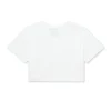 T-shirt classique à col rond Kickers pour femme, blanc
