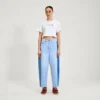 T-shirt classique à col rond Kickers pour femme, blanc