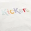 T-shirt classique à col rond Kickers pour femme, blanc