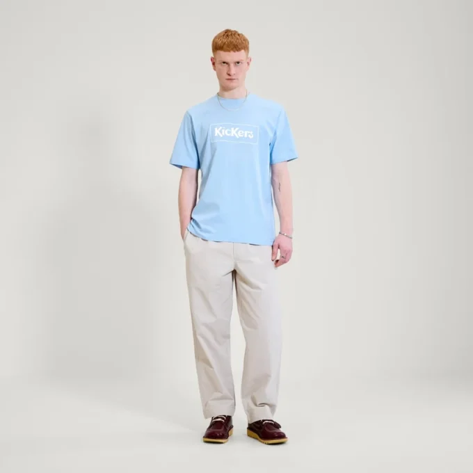 T-shirt classique Kickers pour homme, bleu T-shirt classique Kickers pour homme, bleu