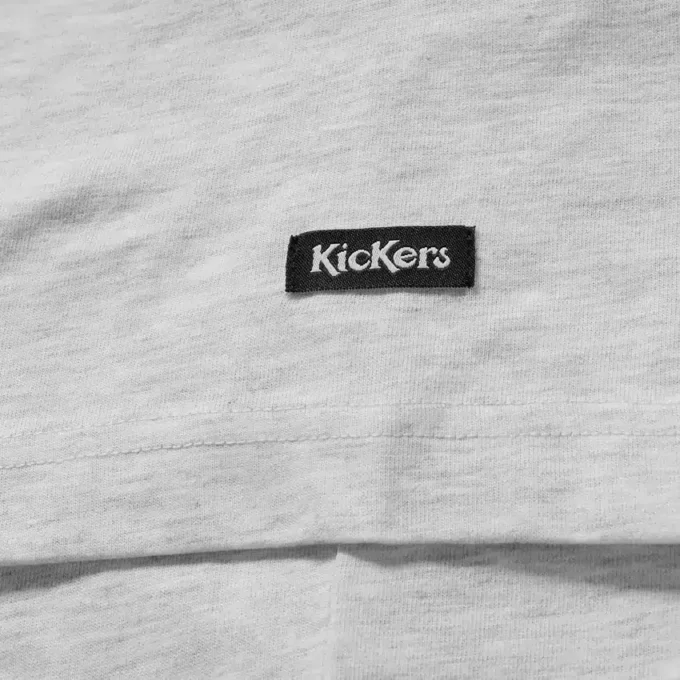 T-shirt classique Kickers pour homme, gris T-shirt classique Kickers pour homme, gris