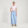 T-shirt classique léger Kickers pour femme adulte, rose