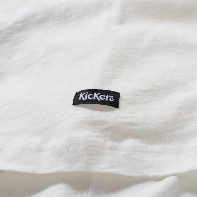 T-shirt classique à manches courtes Kickers pour homme, blanc T-shirt classique à manches courtes Kickers pour homme, blanc