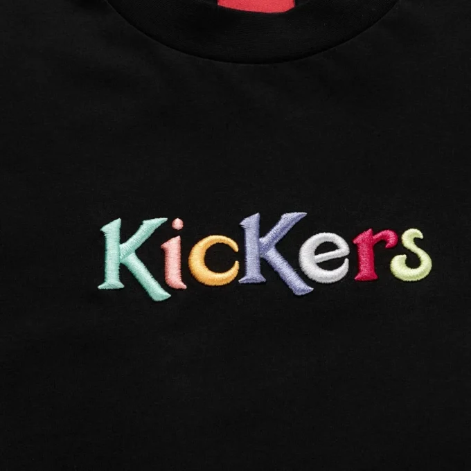 T-shirt unisexe adulte Kickers Classic à manches courtes noir