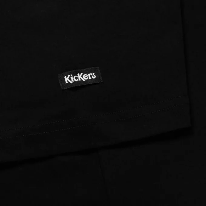 T-shirt unisexe adulte Kickers Classic à manches courtes noir