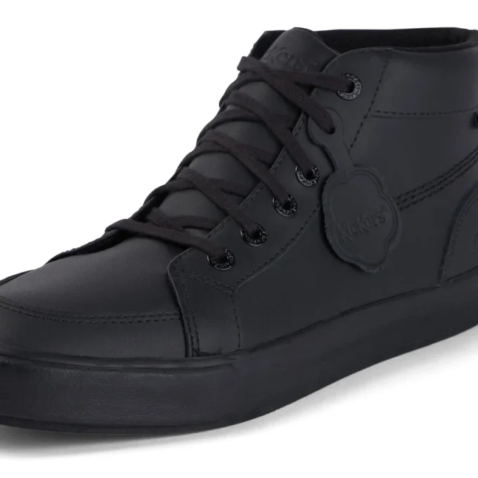 Tovni Hi en cuir noir, unisexe adulte