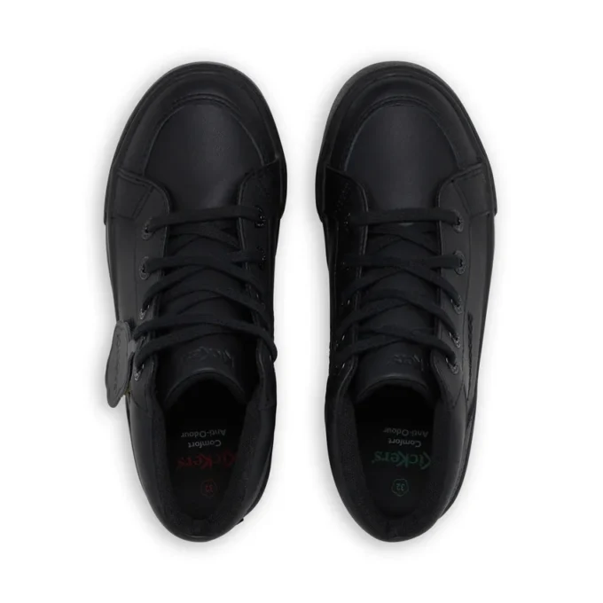 Tovni Hi en cuir noir, unisexe junior