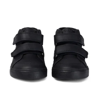 Tovni Hi en cuir noir unisexe pour tout-petits