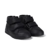 Tovni Hi en cuir noir unisexe pour tout-petits