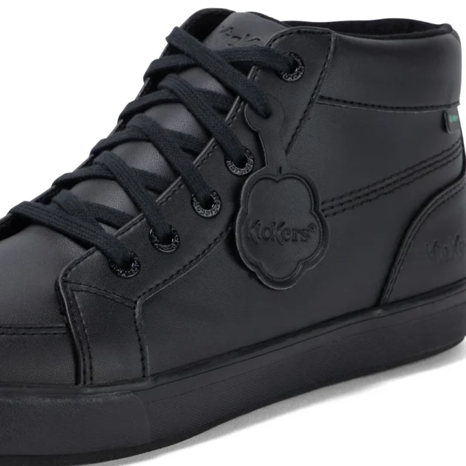 Tovni Hi en cuir synthétique noir, unisexe adulte Tovni Hi en cuir synthétique noir, unisexe adulte