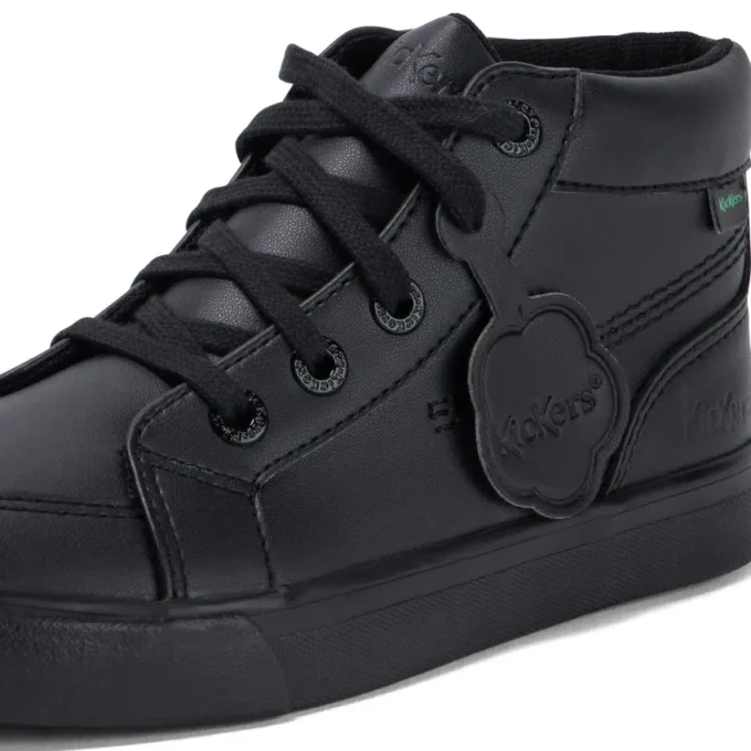 Tovni Hi Junior Unisexe en cuir alternatif noir