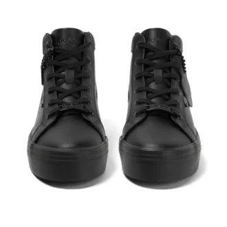 Tovni Hi Stack Chain en cuir noir pour jeunes filles