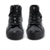 Tovni Hi Stack Chain en cuir verni noir pour jeunes filles