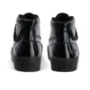 Tovni Hi Stack Chain en cuir verni noir pour jeunes filles
