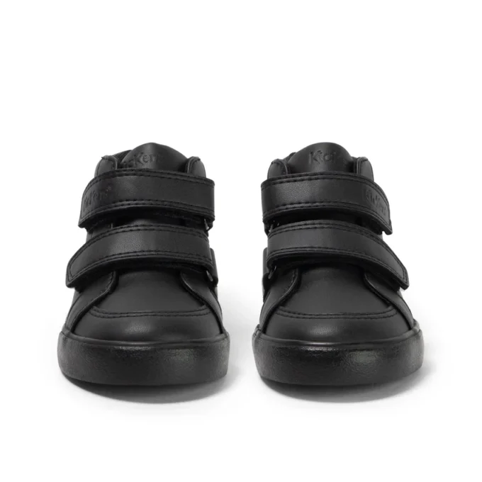 Tovni Hi Vel en simili cuir noir, unisexe pour tout-petits