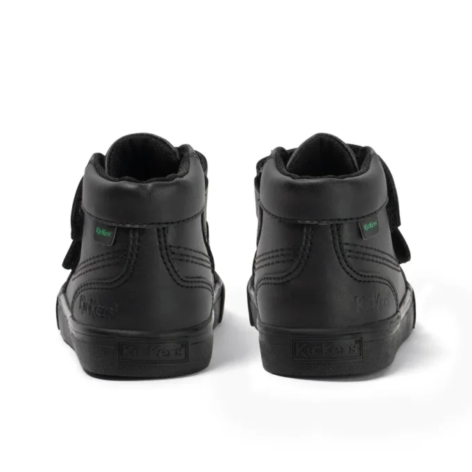 Tovni Hi Vel en simili cuir noir, unisexe pour tout-petits