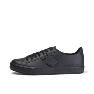 Tovni Lacer en cuir noir, unisexe adulte