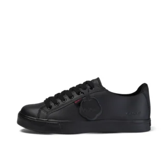 Tovni Lacer en cuir noir unisexe pour jeunes