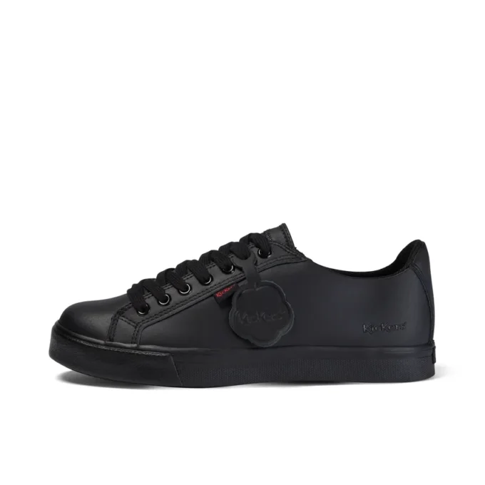 Tovni Lacer en cuir noir unisexe pour jeunes Tovni Lacer en cuir noir unisexe pour jeunes