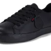 Tovni Lacer en cuir noir unisexe pour jeunes Tovni Lacer en cuir noir unisexe pour jeunes