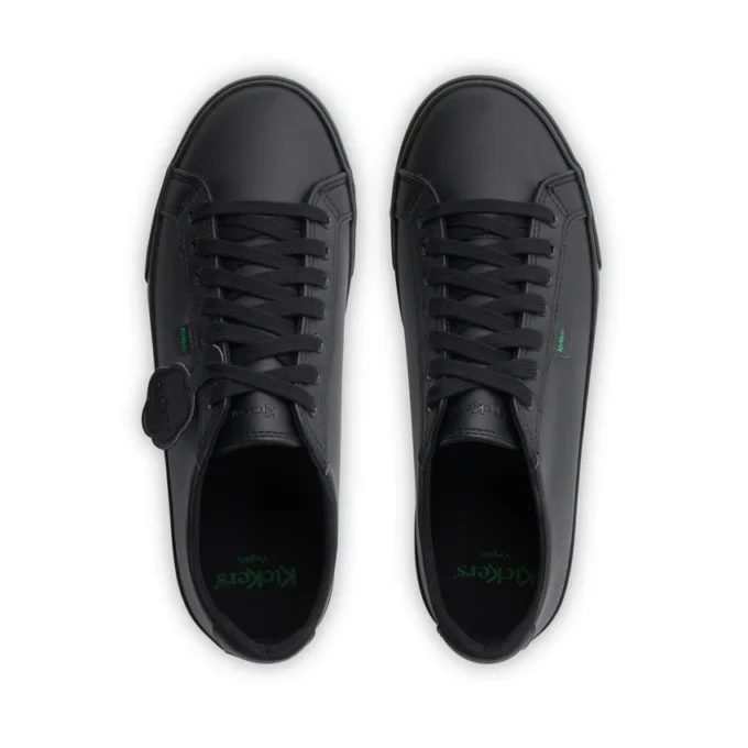 Tovni Lacer en cuir pour jeunes, unisexe, noir Tovni Lacer en cuir pour jeunes, unisexe, noir