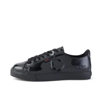 Tovni Lacer pour femme adulte, cuir verni noir