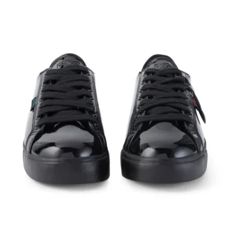 Tovni Lacer pour femme adulte, cuir verni noir