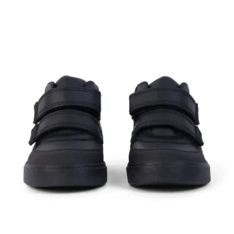 Tovni Scuff Hi en cuir noir pour garçons en bas âge
