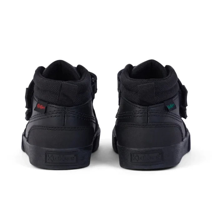 Tovni Scuff Hi en cuir noir pour garçons en bas âge Tovni Scuff Hi en cuir noir pour garçons en bas âge