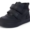 Tovni Scuff Hi en cuir noir pour garçons en bas âge Tovni Scuff Hi en cuir noir pour garçons en bas âge