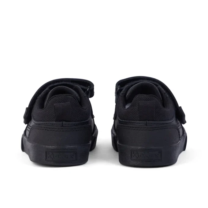 Tovni Scuff Lo en cuir noir pour garçons en bas âge