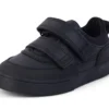 Tovni Scuff Lo en cuir noir pour garçons en bas âge