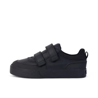 Tovni Scuff Lo en cuir noir pour garçons junior