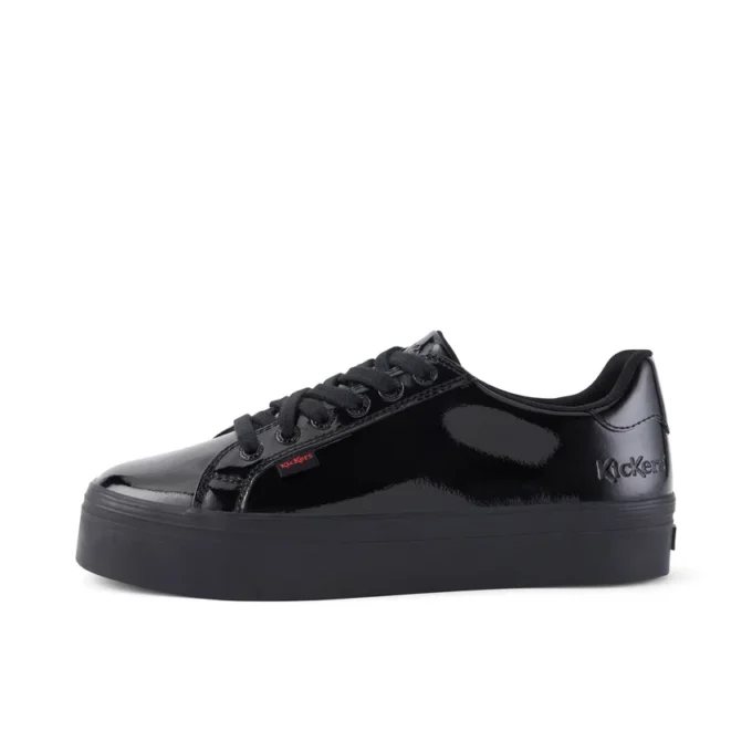 Tovni Stack en cuir verni noir pour jeunes filles Tovni Stack en cuir verni noir pour jeunes filles