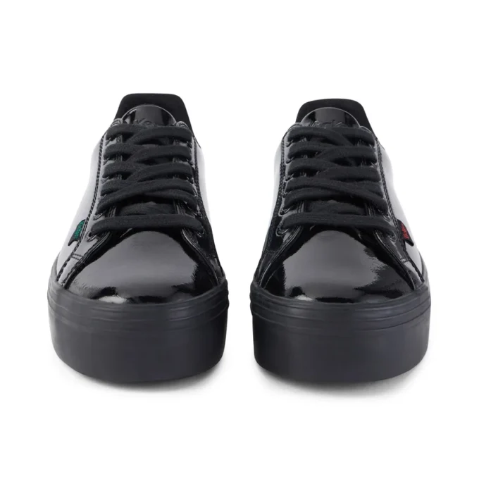 Tovni Stack en cuir verni noir pour jeunes filles Tovni Stack en cuir verni noir pour jeunes filles
