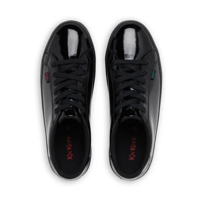 Tovni Stack en cuir verni noir pour jeunes filles Tovni Stack en cuir verni noir pour jeunes filles