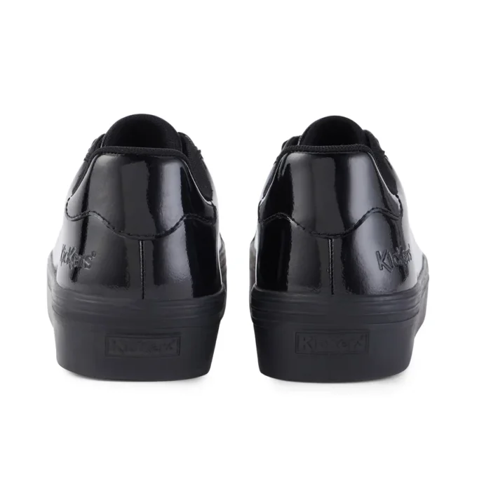 Tovni Stack en cuir verni noir pour jeunes filles Tovni Stack en cuir verni noir pour jeunes filles