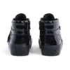 Tovni Stack Hi Flower en cuir verni noir pour filles