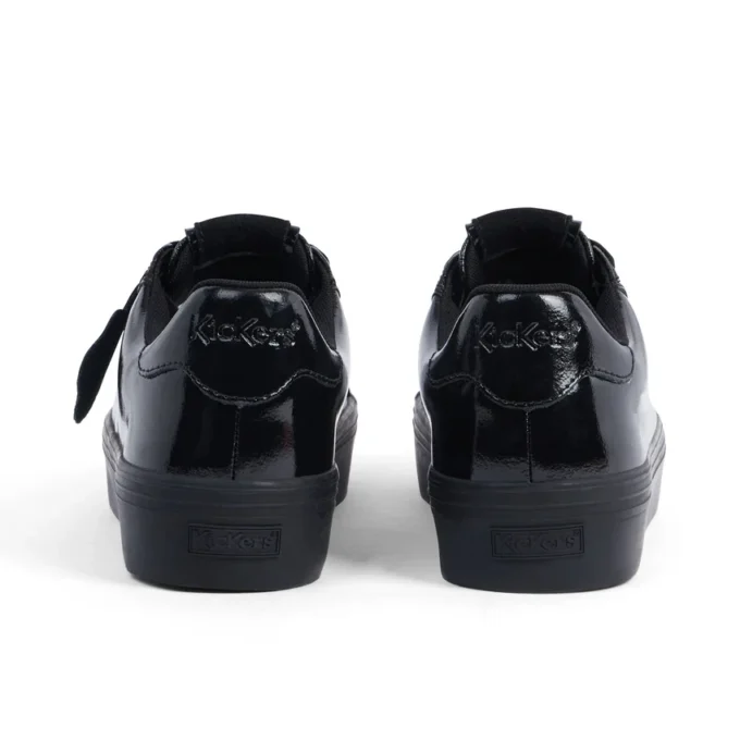 Tovni Stack Lo Flower en cuir verni noir pour femme adulte Tovni Stack Lo Flower en cuir verni noir pour femme adulte