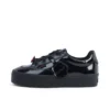 Tovni Stack Lo Flower en cuir verni noir pour filles