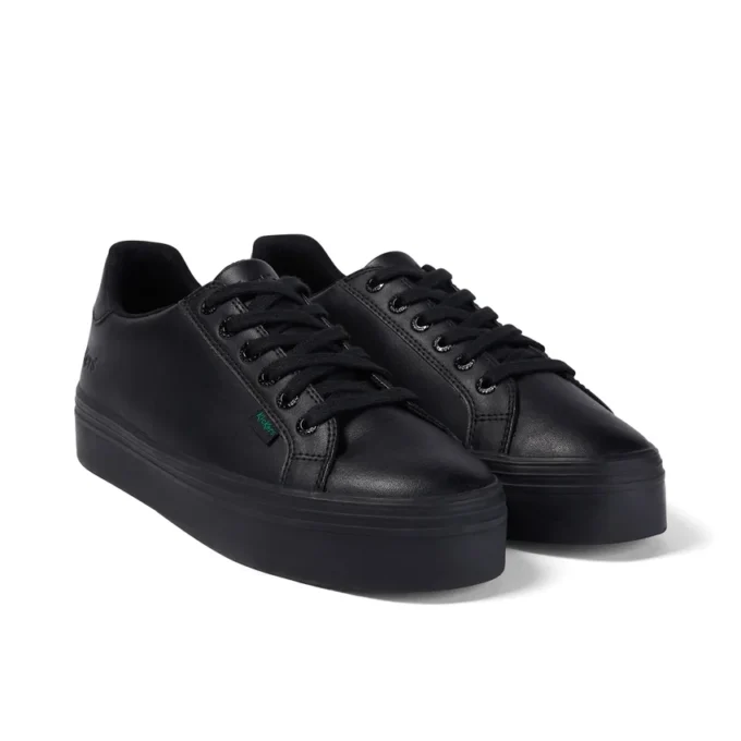 Tovni Stack pour femme adulte, en cuir noir Tovni Stack pour femme adulte, en cuir noir