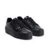 Tovni Stack pour jeunes filles en simili cuir verni noir